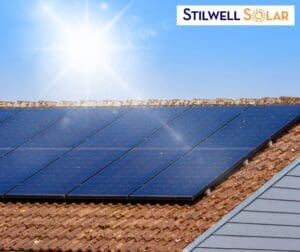 Image of rooftop solar panels.